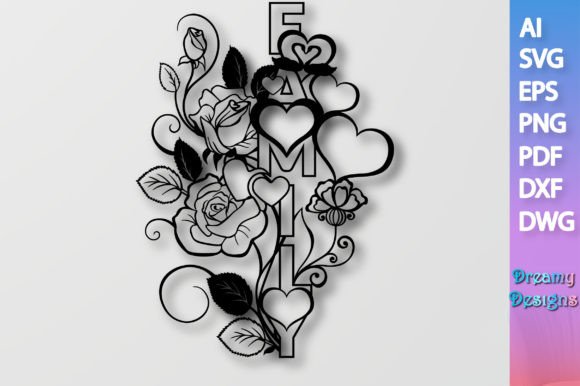 Floral Family Heart SVG: A Designer's Review