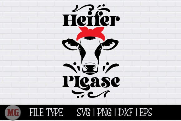 Heifer Please SVG: A Designer's Review for Kitchen Embroidery