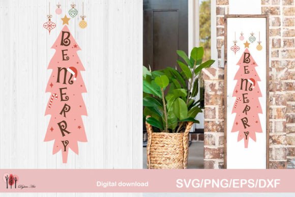 Review: Be Merry Porch Sign SVG PNG for Holiday Embroidery