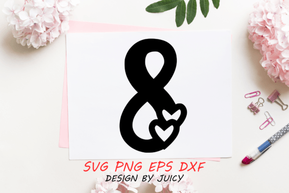 Review: Number with Hearts 8 SVG for Embroidery