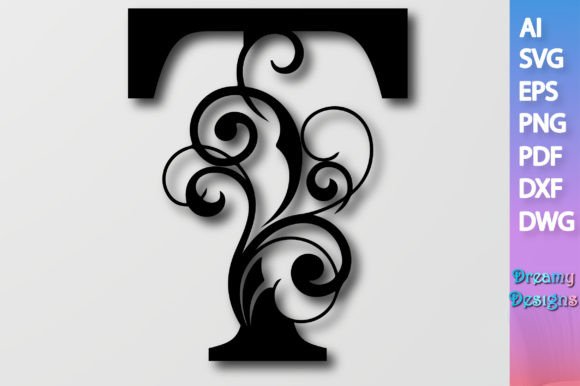 Reviewing the Floral Alphabet T SVG for Embroidery